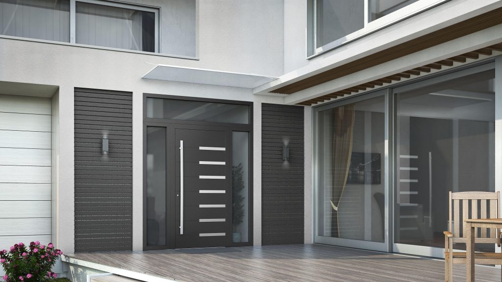 pivot glass door