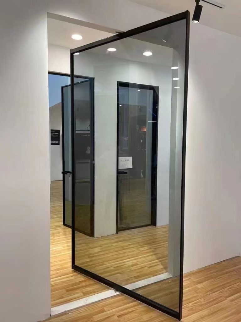 glass pivot door