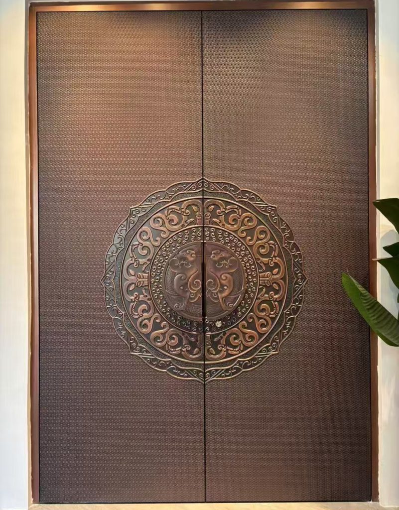 Exquisite carved entrance door