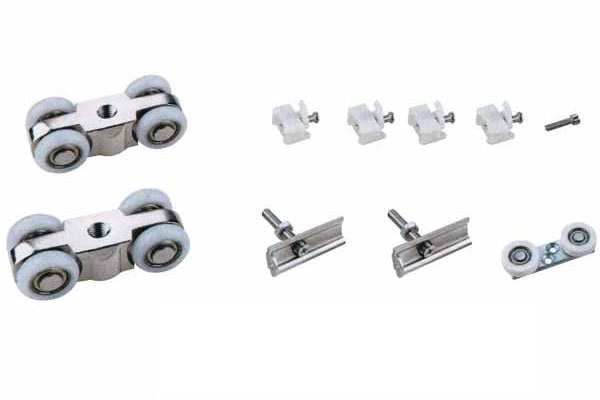 The hardware components of the sliding door