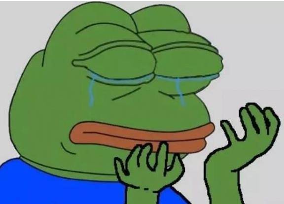 Sad and tearful scene